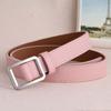 Women Retro Casual Non-Porous Buckle Waistband Leather Belt Thin Waist Strap Trouser Dress Belts