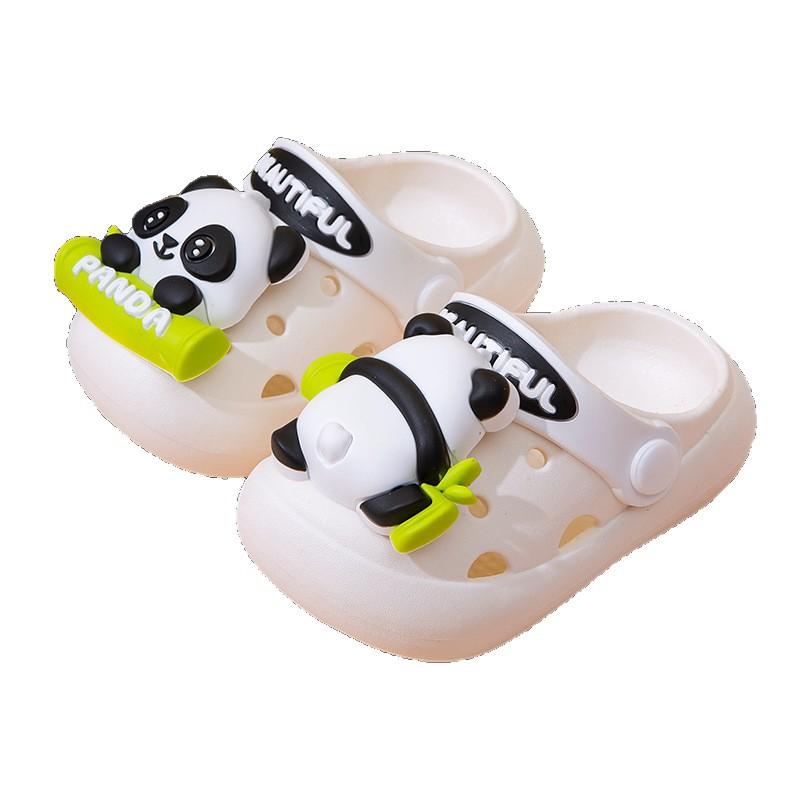 New super cute cartoon non-slip breathable outdoor clogs for boys and girls, soft-soled children's slippers for summer