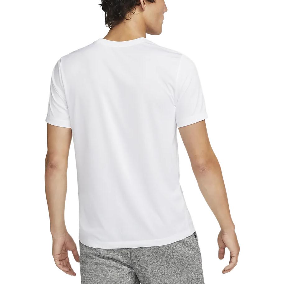 Nike Футболки Мужские Белые С Круглым Вырезом Умеренный Прямой Крой DX0990-100