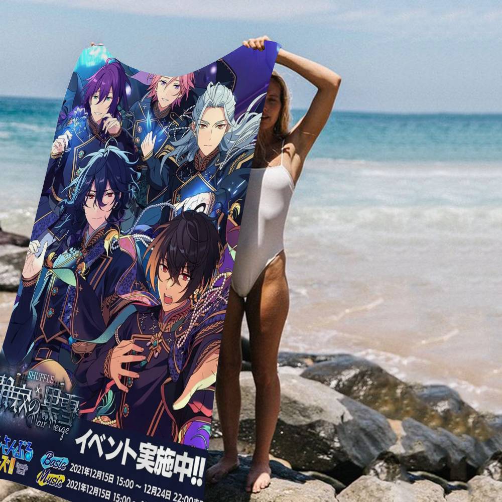 Девочка Игра E-Ensemble Stars Микрофибра Печатное Пляжное Полотенце Альпинизм Йога Пляж Плавание Бег Впитывающее Мягкое Полотенце