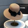 Летняя шляпа женская солнцезащитная солнцезащитная соломенная соломенная шляпа морской пляж шляпа от солнца бант шляпа-котелок
