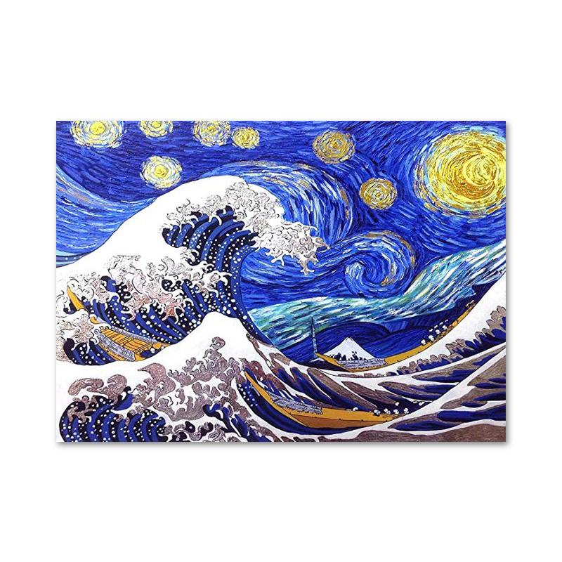 Известные картины Ван Гога, абстрактные холсты, постеры и принты, настенные художественные картины для гостиной, украшения дома, Куадрос