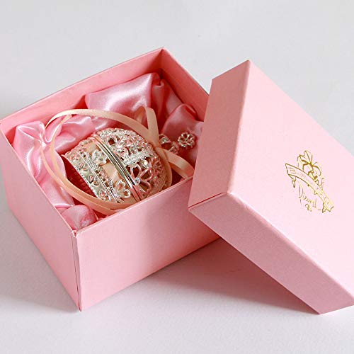 <Корона с Сакурой и Лентой> Серьга [Прямая Покупка в Магазине Серёг] (Нежно-розовый)