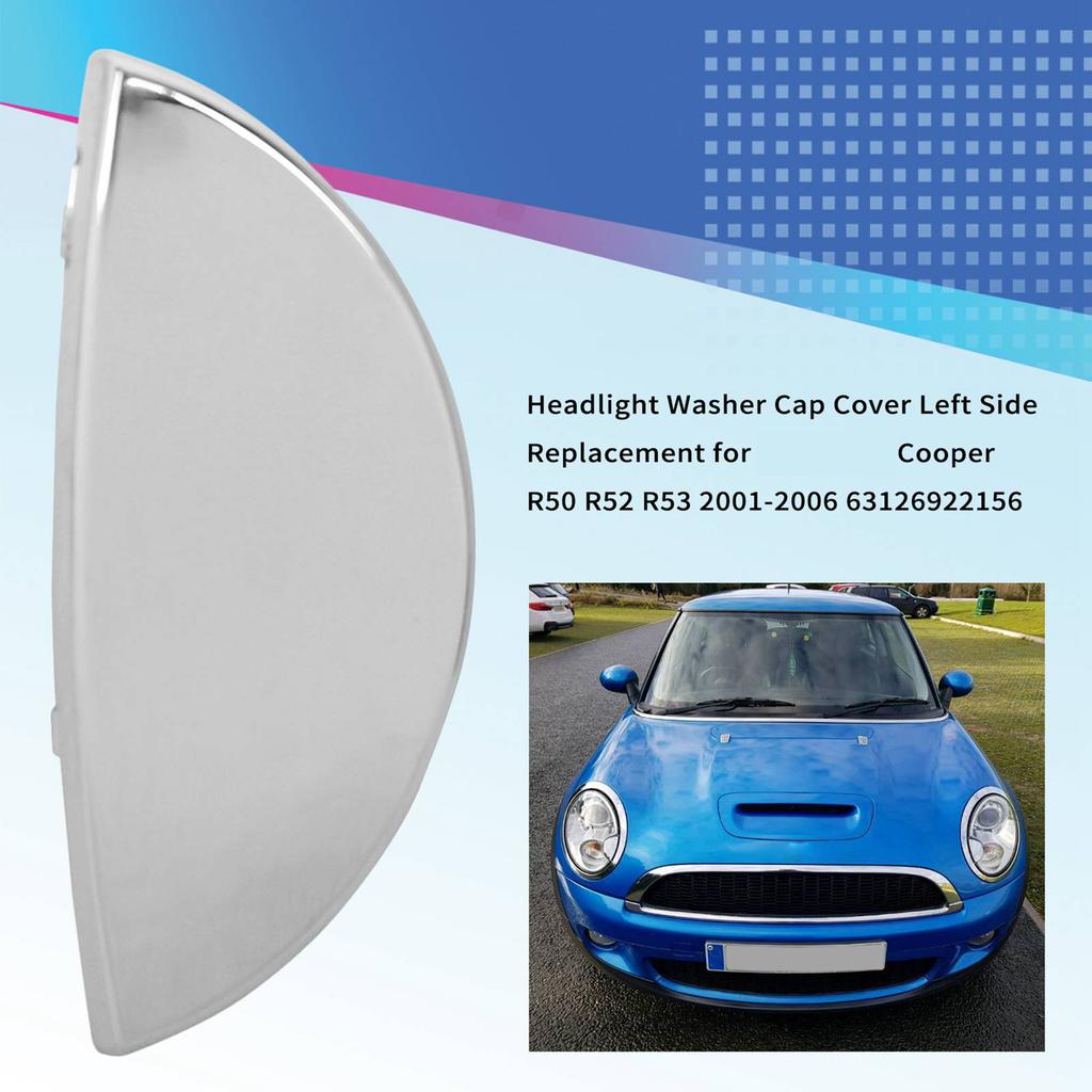 Headlight Washer Cap Cover Right Side Replacement for BMW Mini Cooper R50 R52 R53 2001 2006 63126922156