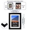 5 Pack 5x7 Matted Picture Frames Tabletop Wall Display Durable Thermoplastic Shatter Resistant Beveled Mat Horizontal Vertical