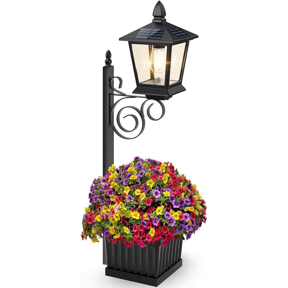 Waterproof Solar Planter Light Solar Powered Pathway Garden Light Solar Post Lamp Patio Decor