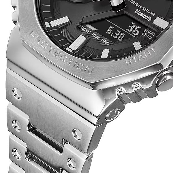 Casio Мужские часы G-SHOCK GM-B2100SD-1AJF [G-SHOCK 2100 Series FULL METAL] Круглые серебристые