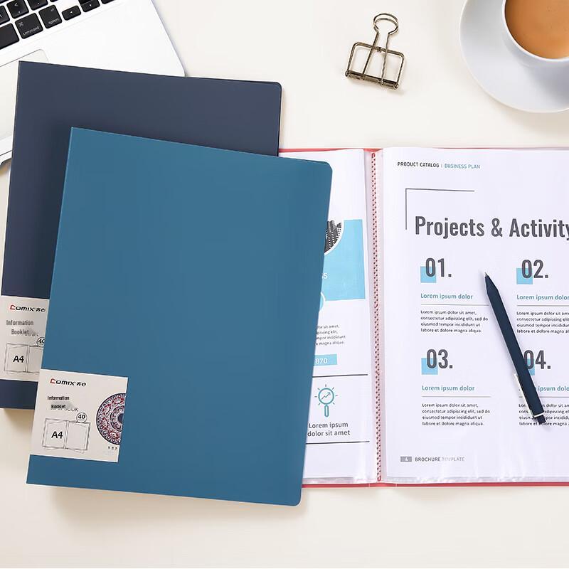 A4 60-Pocket Clear Document Folder