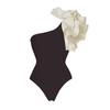 Sexy 2024 One Shoulder Ruffle Swimsuit with Beach Skirt Swimwear Women Bathing Suit Sexy Beachwear High Waist Bodysuit Monokin