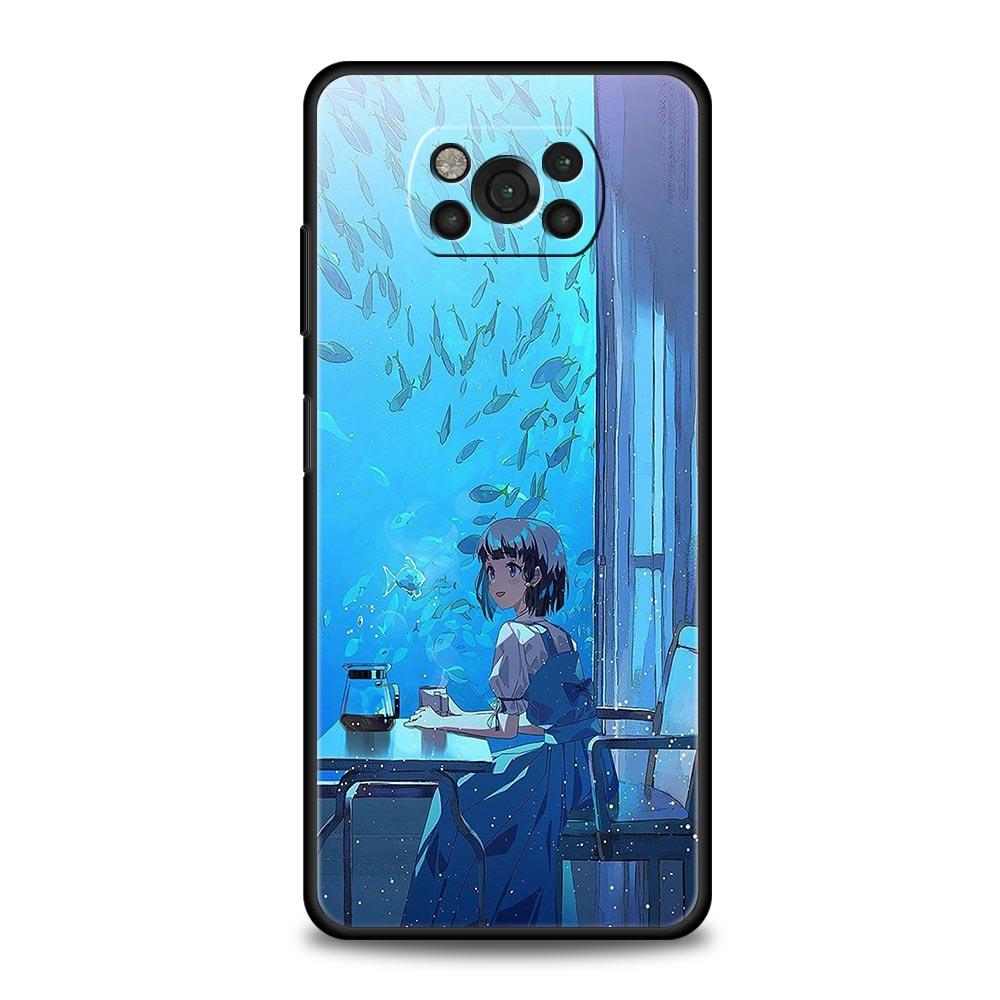 Летний чехол Sky для чехла телефона для Xiaomi Poco X6 X5 Pro X4 X3 NFC F5 Pro F4 F3 GT M5 M4 Pro 5G M3 C51 C50 C55 Чехол