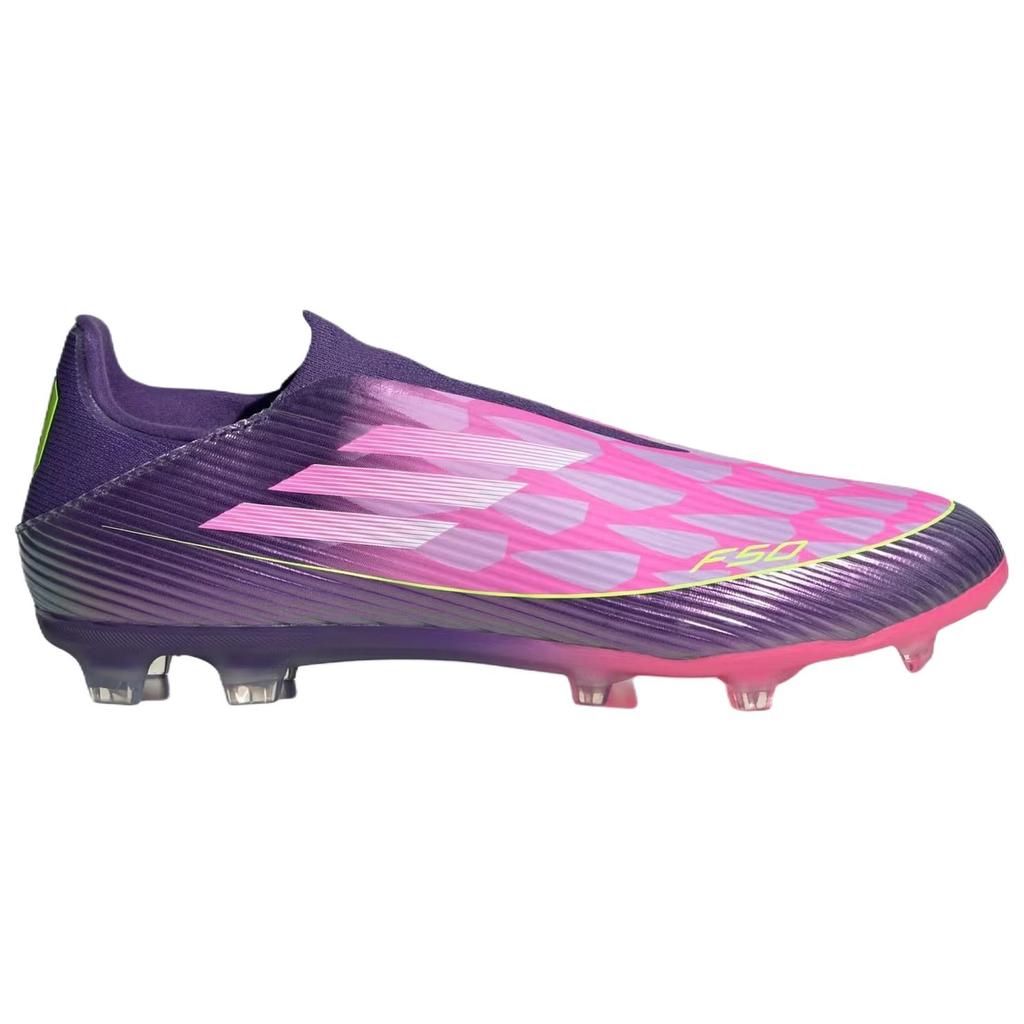 adidas Ламин Ямаль x Adidas F50 League Без шнурков FG/MG 'Фиолетовый Белый Яркий Лимон' JQ9730