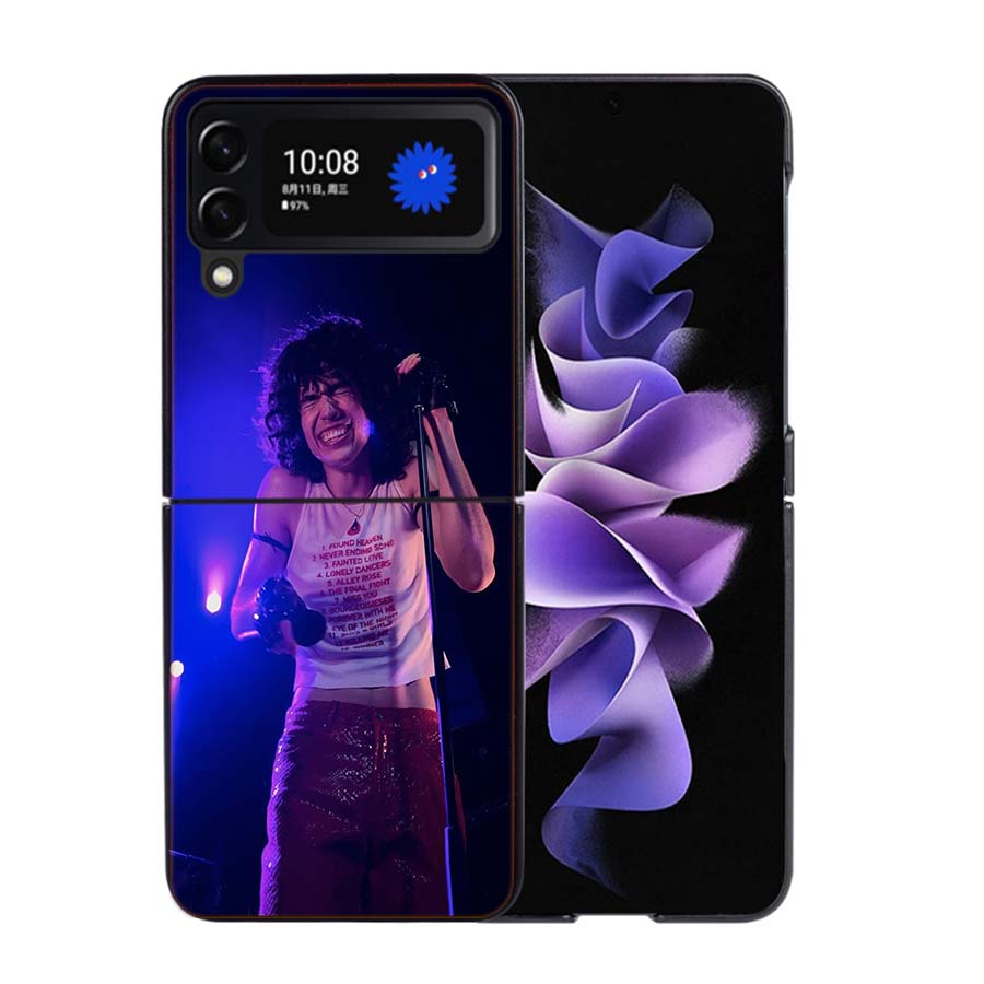 Чехол для телефона Conan Gray Found Heaven для Samsung Z Flip 7 6 5G Galaxy Z Flip4 Z Flip5 Z Flip3 Черный Жесткий ПК Корпус Защитный
