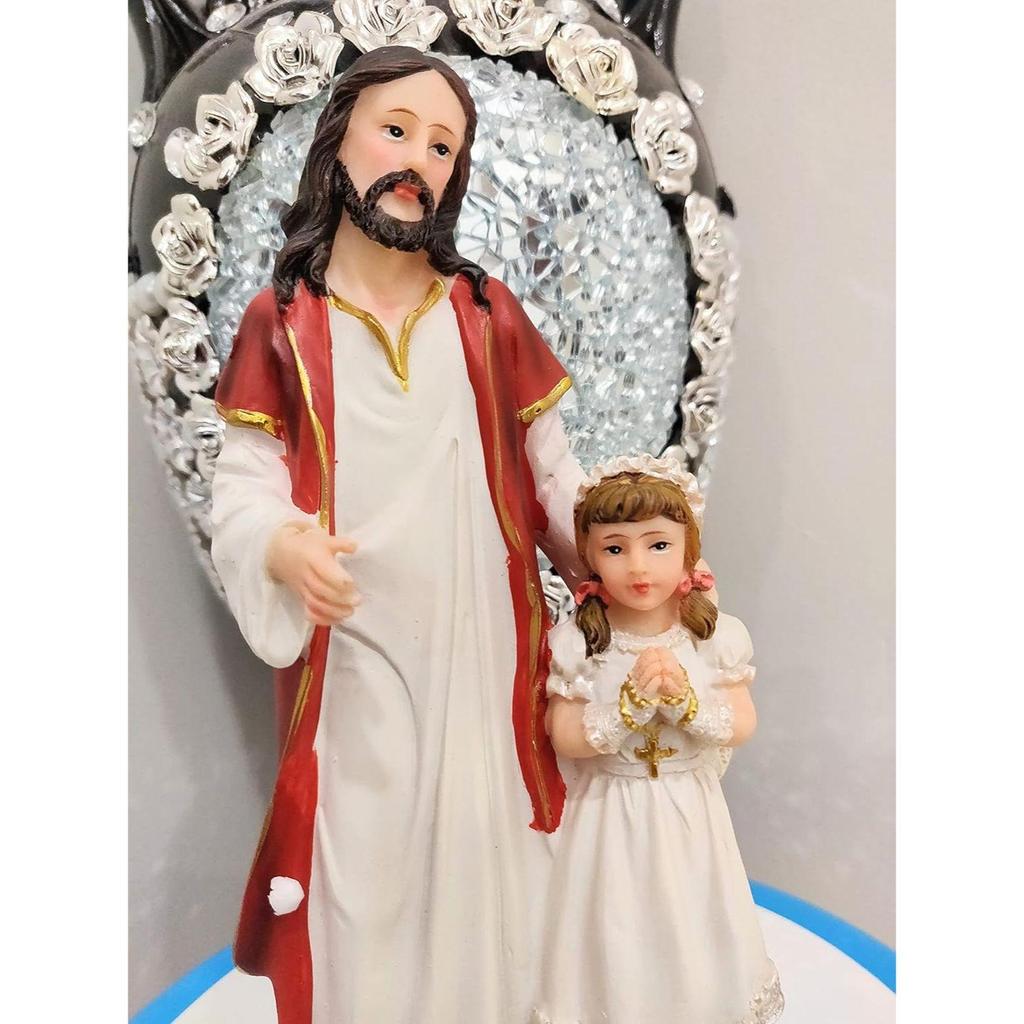 New Resin Jesus Statue for Home Decor Gift Showpiece Jesus Christ Figurine Jesus Murti Medium
