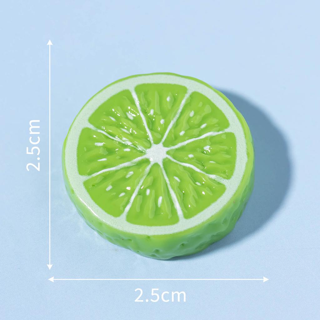 Микропейзаж Моделирование еды Игрушка Фруктовый ломтик Смоляное украшение Материал для поделок Чехол для мобильного телефона Заколка для волос Аксессуар Наклейка на холодильник