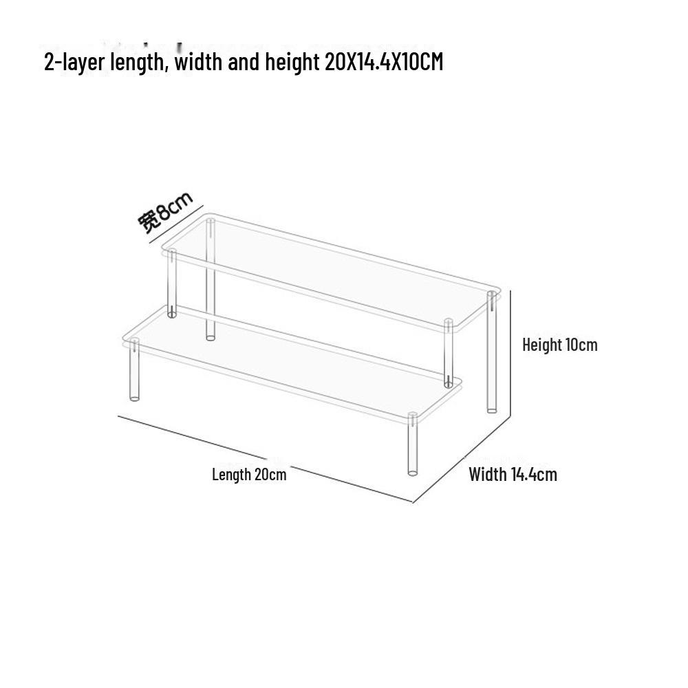 Акриловая многослойная ступенчатая стойка для коллекционных предметов Pop Mart Blind Box