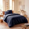 "Honeycomb" Duvet Cover Set 260 X 240 for Double "King Size" Bed 160 To 180 Cm - Night Blue Honeycomb