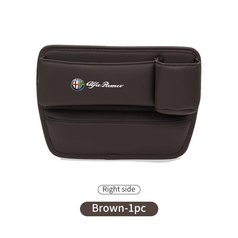 Car Seat Gap Storage Box Car Central Console Side Organizer Boxs For Alfa Romeo 159 Giulietta 156 147 Giulia Mito GT Stelvio