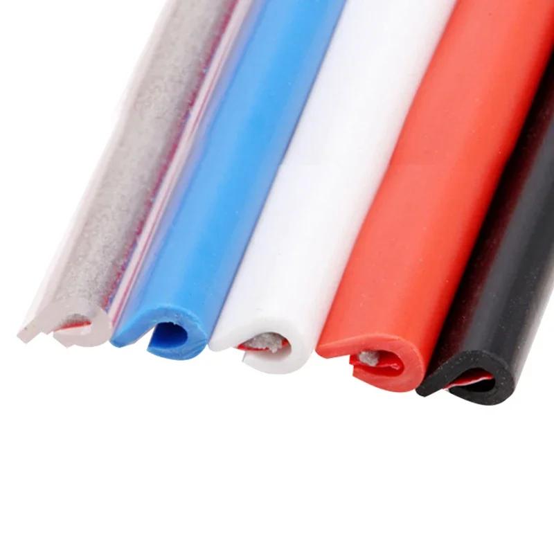 1pcs 5M U-Shaped Clips Invisible Car Sealing Strips PVC Anti-Collision Strip Vehicle Body Protection Transparent Edge Car'S Door