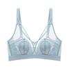 Breathable sexy ultra-thin seamless lace underwear women's breasts small steel-free bras gather and shrink bras to prevent sagging