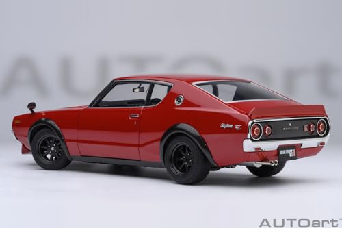 AUTOart 1/18 Nissan Skyline 2000GT-R (KPGC110) Tuned Version Red Finished Product 77468