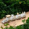 Train Wood Painted Christmas Christmas Decoration For Home With Santa Bear Xmas Kid Toys Gift