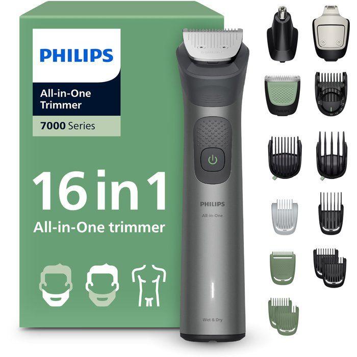 Tondeuse multi-usages - PHILIPS - Série 7000 - 16 en 1 - 21 hauteurs de coupe - Étanche