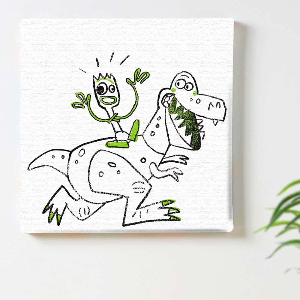 Панель-постер Art Deli История игрушек, 30 см x 30 см, Pixar, Сделано в Японии, Легкая ткань, pixa-1906-020