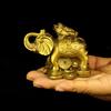 Ornaments Elephant Figurine Centerpiece Table Decorations for Living Room Animal Figurines Lucky Miniature Golden Office