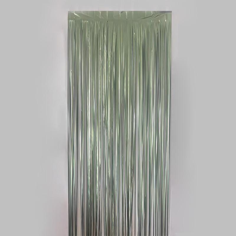 2x1m Children's Party Wedding New Year Laser Rain Silk Door Curtain Decoration