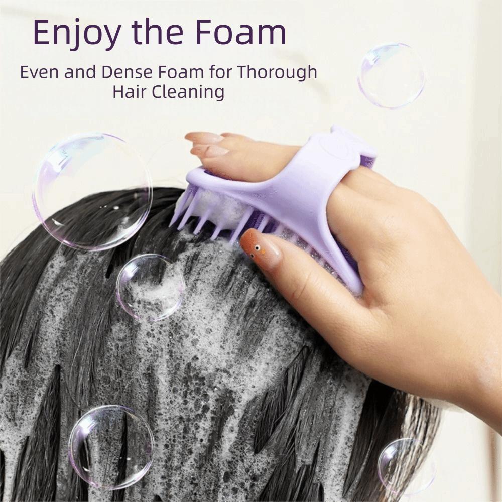 TPE Scalp Massage Shampoo Brush Hollow Structure Hair Care Massager Home Bathroom