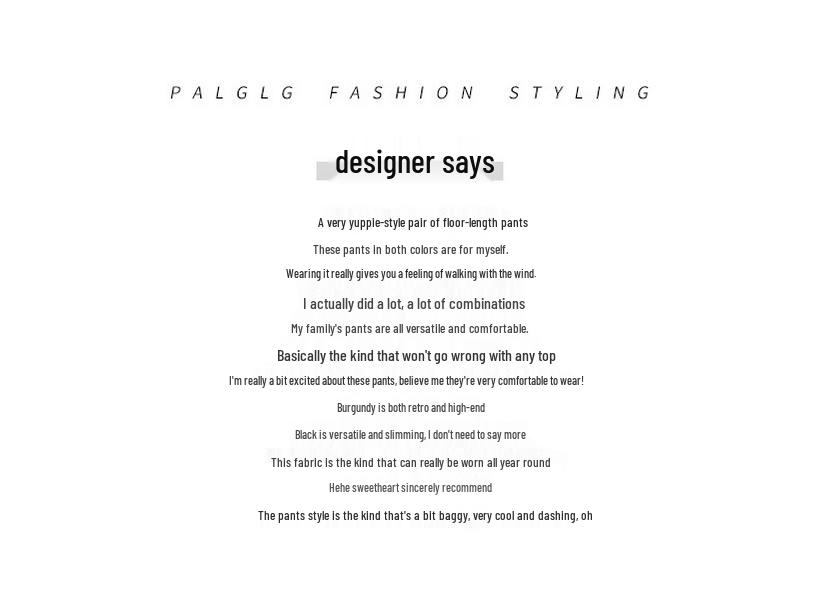 Women's High Waist Wide Leg Ice Silk Trousers - Slimming, Casual, Black, Floor-Length