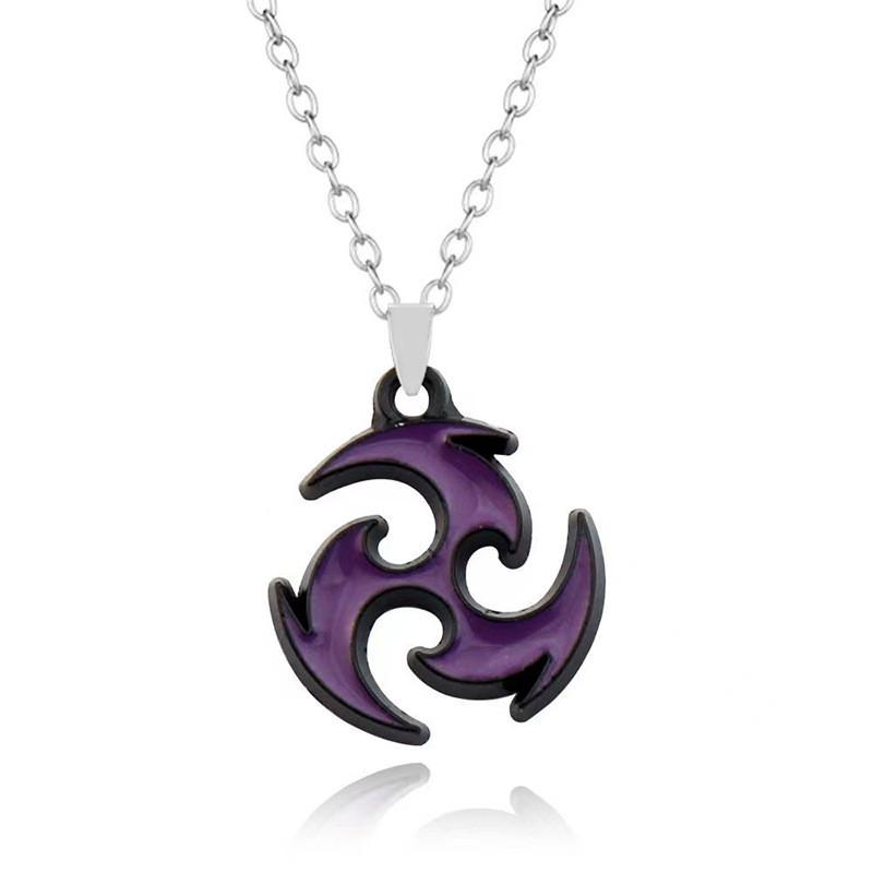 Новый набор кулонов-подвесок «Элементальное зрение» из Genshin Impact, стильный дизайн в виде листа из сплава