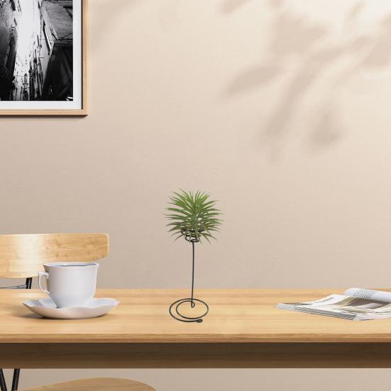 Flower Stand Spiral Design Iron Art Air Pineapple Rack Green Plant Display Holder