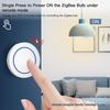 Беспроводной Zigbee-переключатель сцен с случайными наклейками для Home Assistant