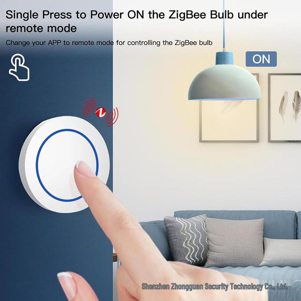 Беспроводной Zigbee-переключатель сцен с случайными наклейками для Home Assistant