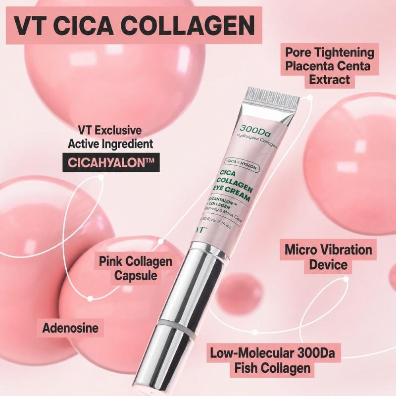 VT COSMETICS Крем для кожи вокруг глаз с цика и коллагеном 15 мл / 0,50 жидк. унц.. унция