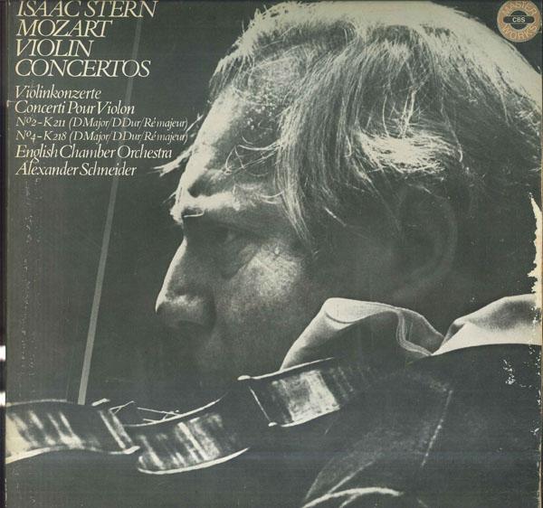 Виниловая пластинка ISAAC STERN ALEXANDER SCHNEIDER E Моцарт Концерт для скрипки №2 ре мажор 76681 CBS MASTERWORKS 1978 Нидерланды Классика Б/у