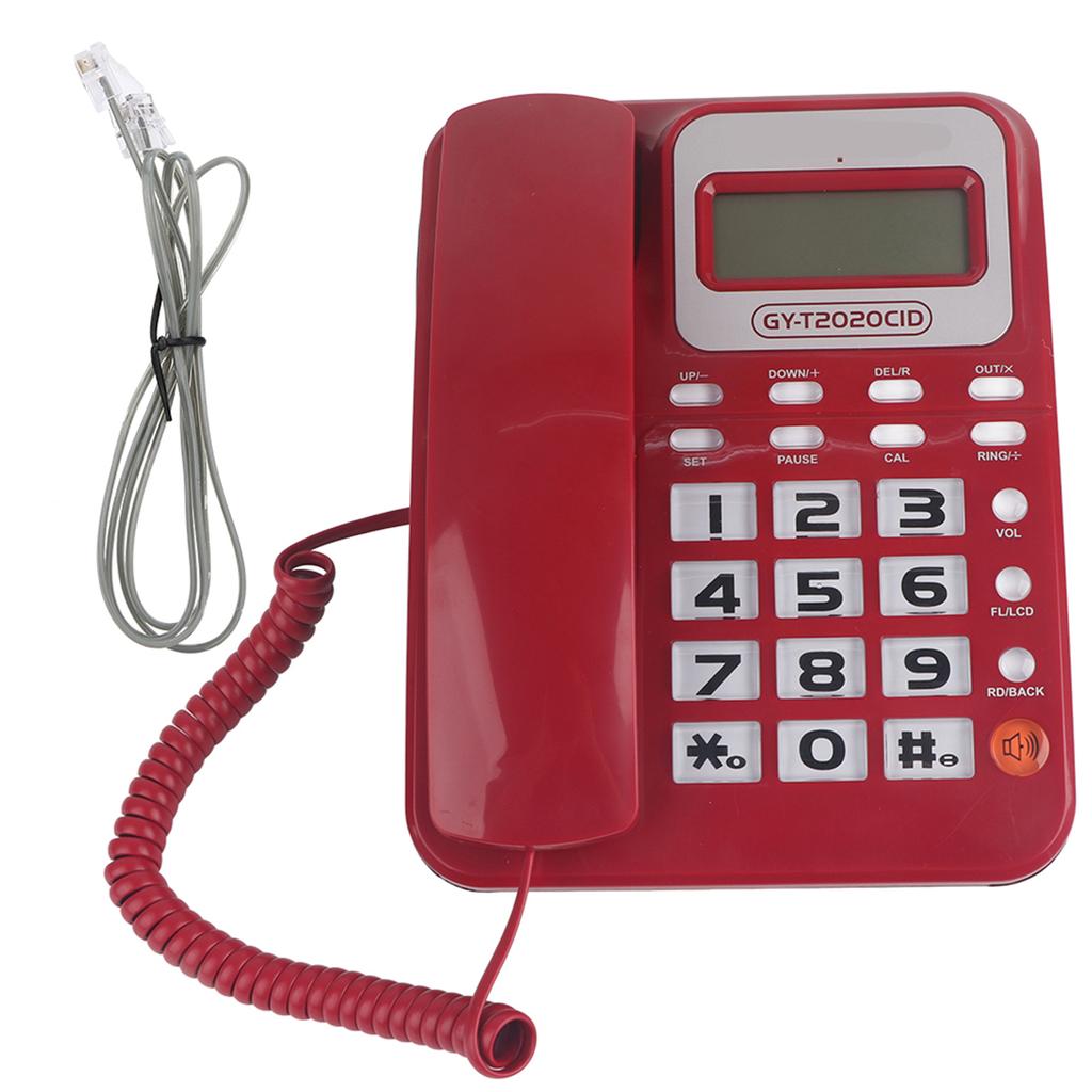 Проводной телефон ABS GY T2020CID со спикером, дисплеем Caller ID и калькулятором