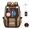 College Style Animation Cartoon Student Schoolbag Junior High School Multi-Functional Large Capacity Leisure Backpack