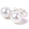 PLUSTER Pearl Earrings SV925 Genuine Pearl Akoya Pearl Single Pearl Present Box Birthday Present 8mm-9mm Women's [Gift Set]