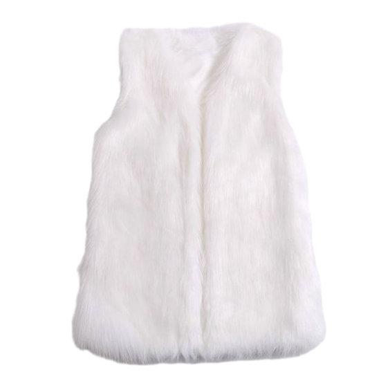 Тонкий жилет, куртка, сплошной цвет, открытый спереди, утолщенный теплый жилет из искусственного меха, верхняя одежда, уличная одежда