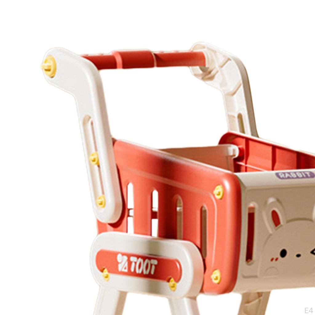 Kids Shopping Cart Pretend Grocery Supermarket Toy Interactive Early Learing Role Playing