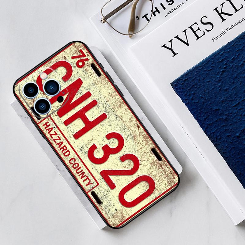 Retro License Plate Number Phone Case For iPhone 13 11 12 14 15 16 Pro Max 7 8 Plus X XS XR 12 13 Mini Bumper Cover