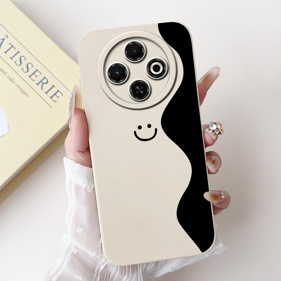 Spark30C Cover For Tecno Spark 30C 2024 Case Cute Cartoon Girl Cover Soft Silicone Phone Case For Spark 30 C Spark30 Full Bumper
