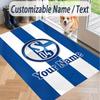 Custom Text Printed Rug Schalke 04 FC Non Slip Floor Carpet For Home Room Decor