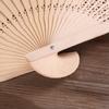 Vintage Bamboo Folding Fan Engraved Hollow Wooden Fan New Hand Held Fan  Women