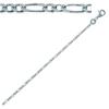 [D6709] - Silver Chain 'Figaro 2' 50 Cm 1. 4 Mm