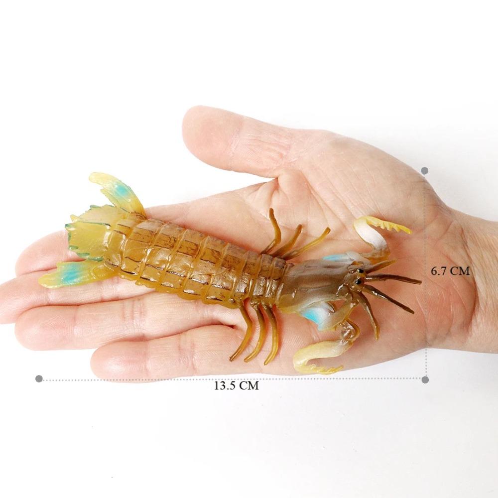Realistic Prehistoric Sea Creatures Animal Figurines Baculite,Opabinia,Crab,Mantis Shrimp Educational Marine Animal Mode Figures