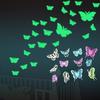 12Pcs Luminous Glow Hollow Out Butterfly Decals Home Decor Wall Stickers