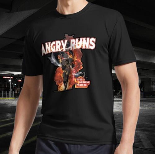 Angry Runs Active T-Shirt Funny ALL Color And Size Mode American